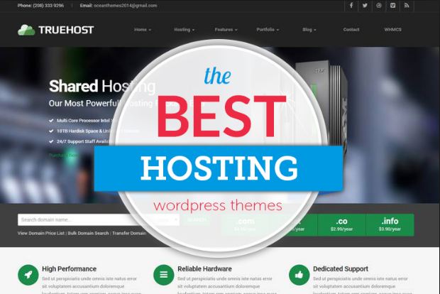 Top 10 theme wordpress bán hosting độc đáo 2019