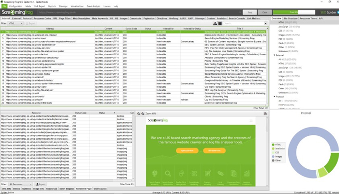 Phần mềm SEO web - Screaming Frog