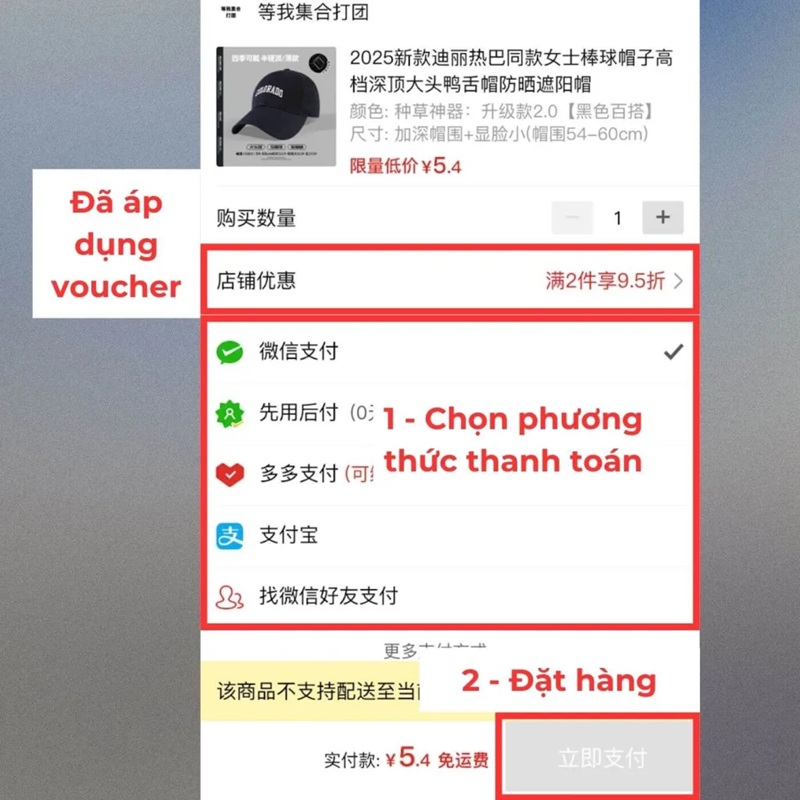 lựa chọn phương thức thanh toán phù hợp